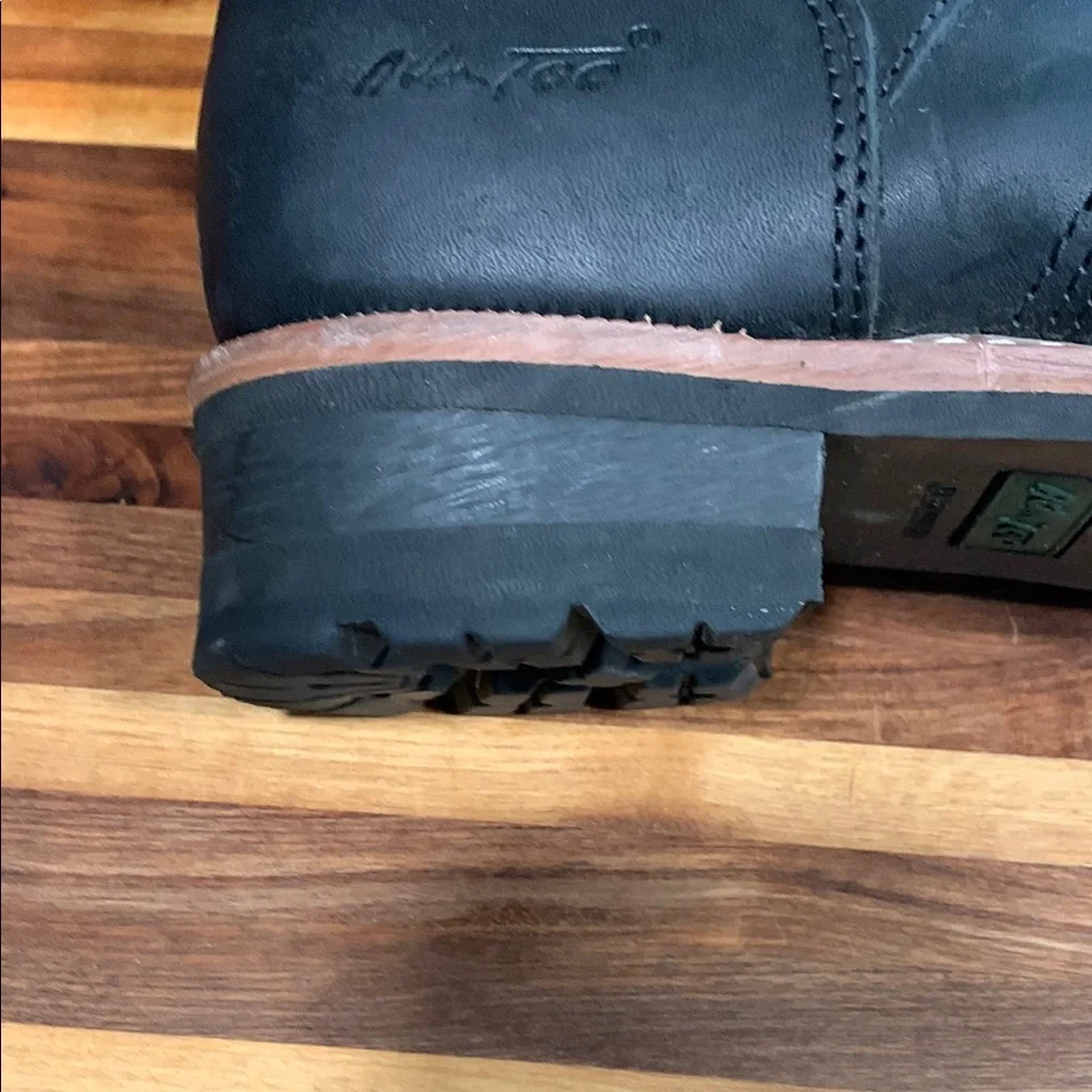 Ad Tec Black Leather Ankle-High Boots with Durable Sole - Picture 14 of 15